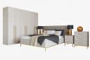 Deine Möbel 24 Schlafzimmer-Set MIRELO Komplettschlafzimmer in Cashmere Bild 2