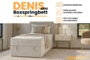 DENIS MINI Boxspringbett Cord Polsterbett Beige Anthrazit Bild 5