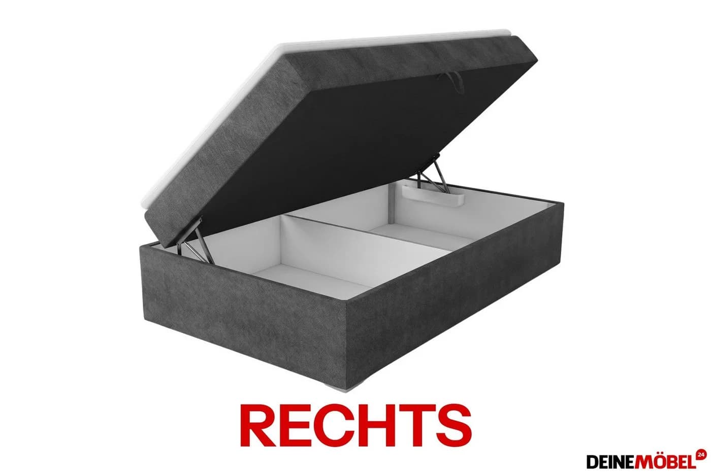 Deine Möbel 24 Boxspringbett FLO mit Bettkasten und Matratzenwahl - Bild 3