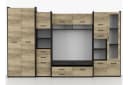 Deine Möbel 24 Wohnwand MAURO S 310 cm Eiche Canterbury / Country Grey Modern Bild 2