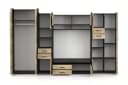 Deine Möbel 24 Wohnwand MAURO S 310 cm Eiche Canterbury / Country Grey Modern Bild 4