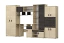 NICO Wohnwand 350 cm mit Schreibtisch Esche Eiche Canterbury Bild 4