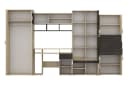 NICO Wohnwand 350 cm mit Schreibtisch Esche Eiche Canterbury Bild 5