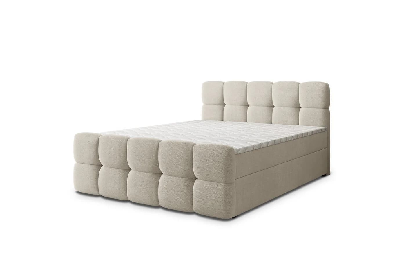 Masseno Boxbett BRUME mit Bonell-Matratze und Topper