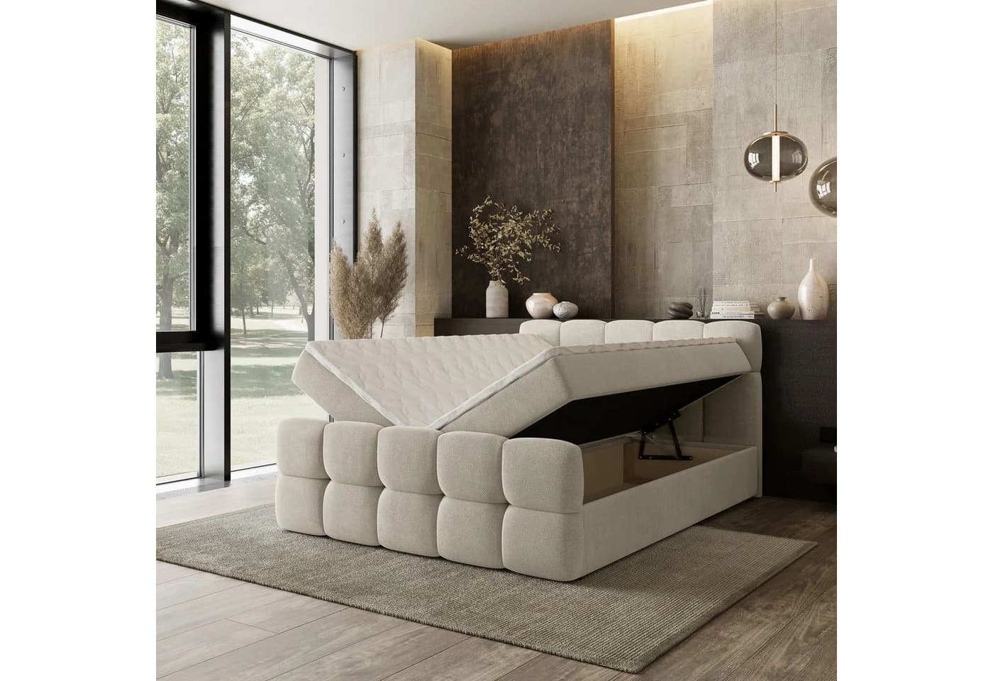 Masseno Boxbett BRUME mit Bonell-Matratze und Topper - Bild 4