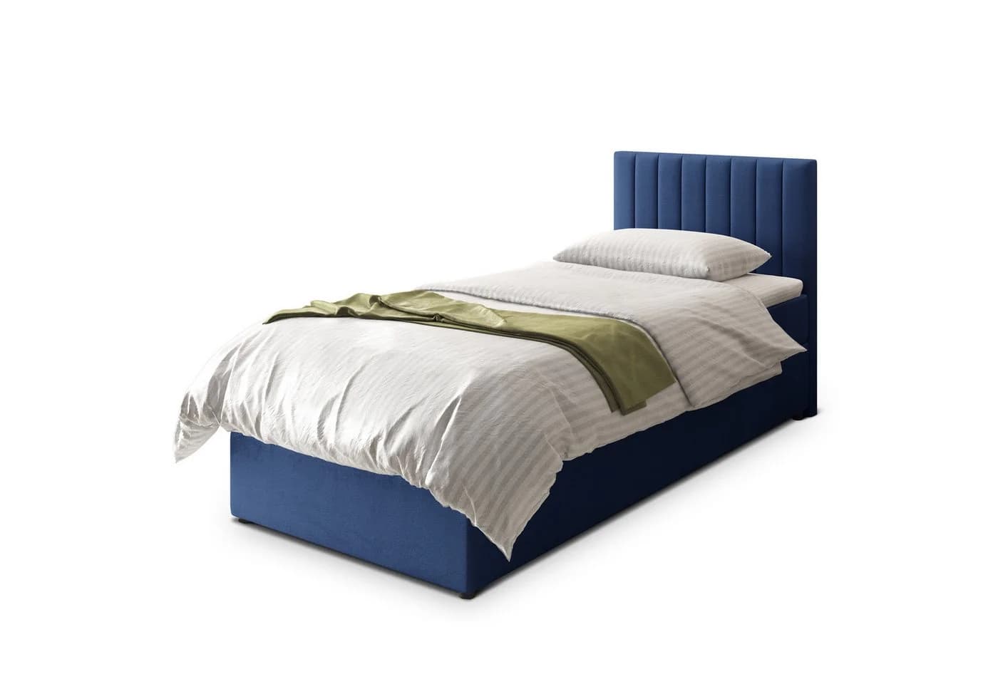 Masseno Boxbett BRESEL Blau mit Bonell-Matratze und Topper - Bild 3