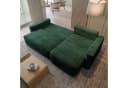 Masseno Ecksofa NERI L-Form mit Schlaffunktion und Bettkasten Grün Bild 4