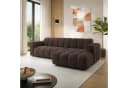 Masseno Ecksofa SETIA L-Form Braun Strukturstoff Bild 1