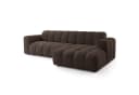 Masseno Ecksofa SETIA L-Form Braun Strukturstoff Bild 2