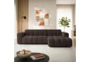 Masseno Ecksofa SETIA L-Form Braun Strukturstoff Bild 4