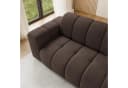 Masseno Ecksofa SETIA L-Form Braun Strukturstoff Bild 5