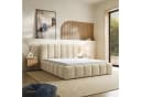 Masseno Polsterbett RANIS Beige mit Bettkasten und Lattenrost Bild 2