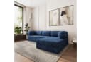 Masseno Ecksofa ETERA modulares Boneless Sofa mit Schlaffunktion Blau Bild 1