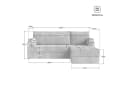 Masseno Ecksofa NOTIA Grün mit Schlaffunktion Bild 4