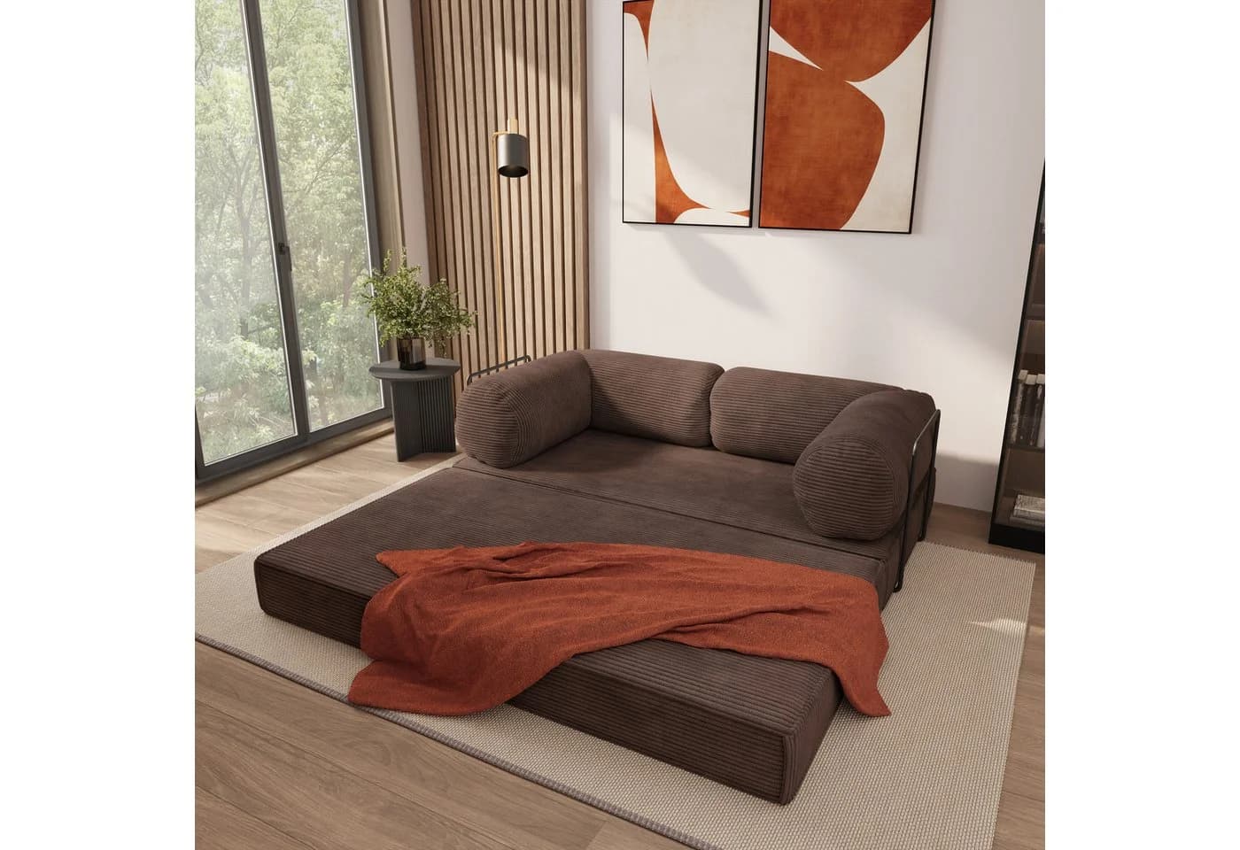 Masseno ALVIO Schlafsofa mit Schlaffunktion, Vollschaum & Metallgestell - Bild 3