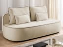 S-Style Schlafsofa Vero Plüschstoff Bettkasten Grau Bild 2