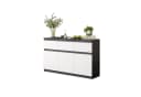 Furnica Kommode NOAH 120cm Anthrazit Grau Weiß Matt Bild 2