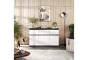 Furnica Kommode NOAH 120cm Anthrazit Grau Weiß Matt Bild 4