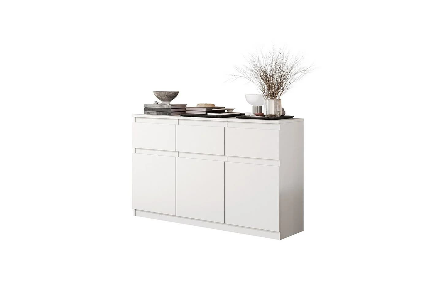 Furnica Kommode NOAH 120cm Weiß Matt - Bild 2