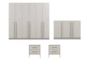 Deine Möbel 24 Schlafzimmer-Set MIRELO Kaschmir 4-tlg. mit Kleiderschrank Bild 2