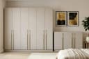 Deine Möbel 24 Schlafzimmer-Set MIRELO Kaschmir 4-tlg. mit Kleiderschrank Bild 3