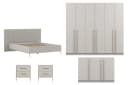 Deine Möbel 24 Komplettschlafzimmer E MIRELO 5-tlg. Beige Modern Bild 2