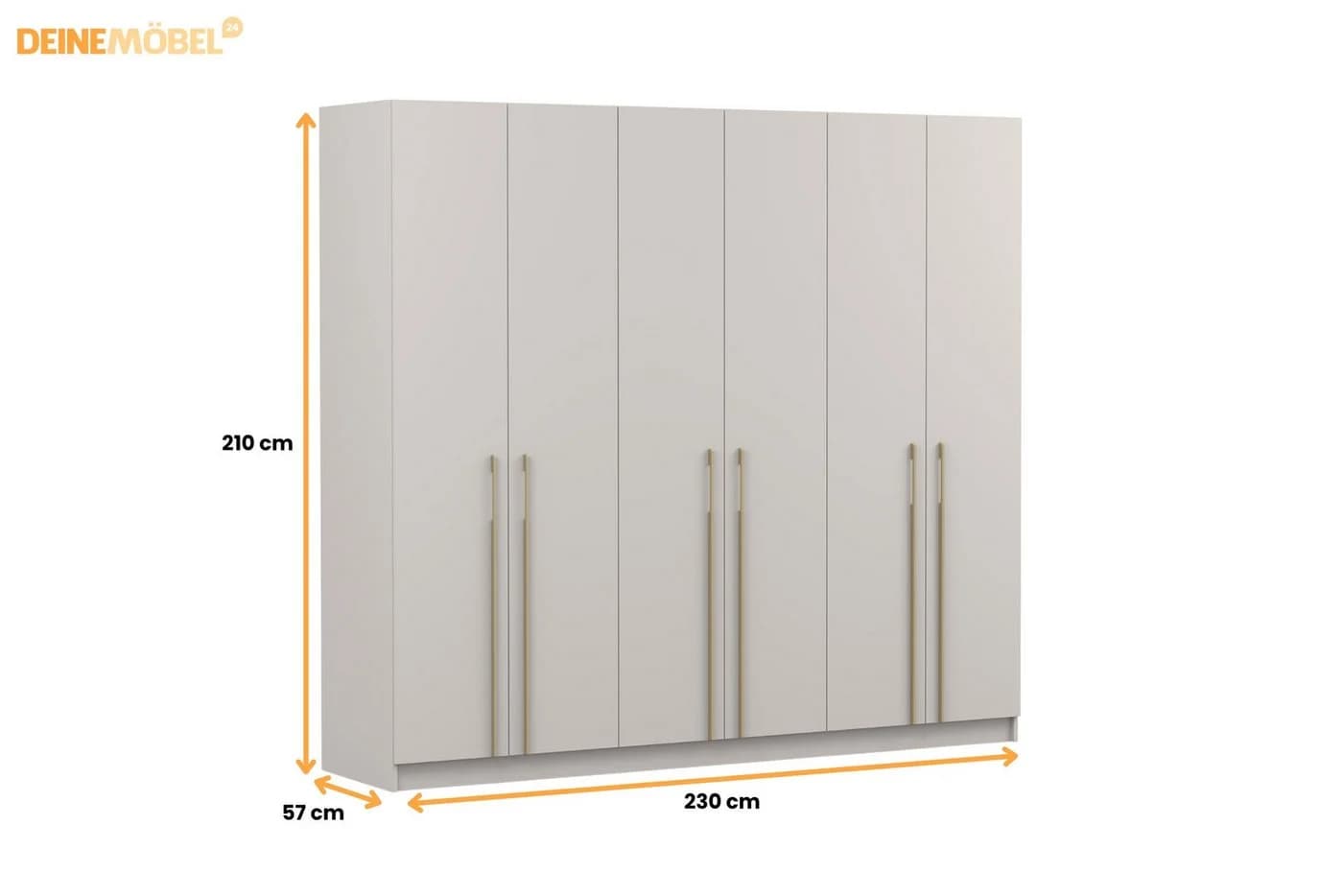 Deine Möbel 24 Komplettschlafzimmer E MIRELO 5-tlg. Beige Modern - Bild 4
