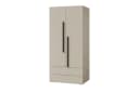 Deine Möbel 24 Kleiderschrank LIMA 02 Beige 2-Türig Soft-Close Bild 2
