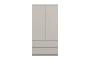 Deine Möbel 24 Kleiderschrank SIMO 02 Weiß 2-Türig Bild 2