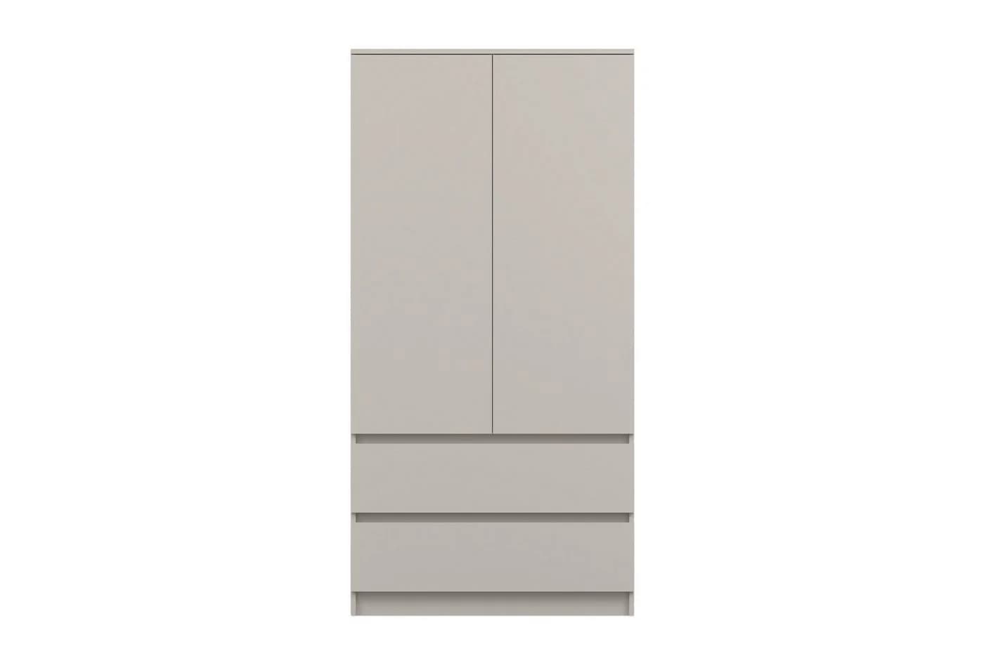 Deine Möbel 24 Kleiderschrank SIMO 02 Weiß 2-Türig - Bild 2