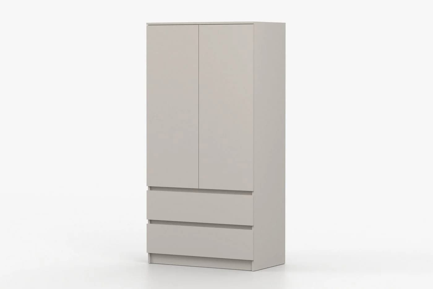 Deine Möbel 24 Kleiderschrank SIMO 02 Weiß 2-Türig - Bild 3