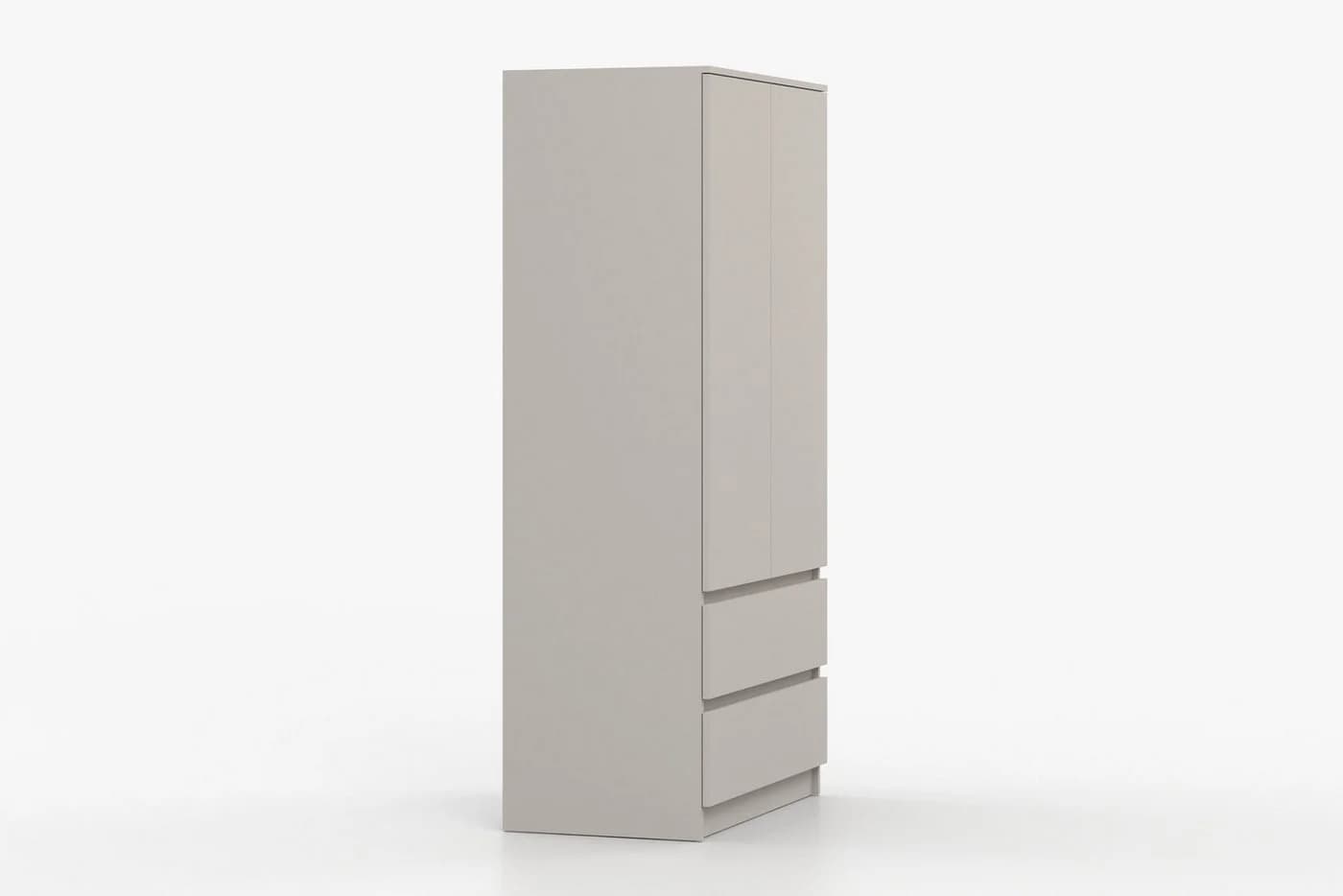 Deine Möbel 24 Kleiderschrank SIMO 02 Weiß 2-Türig - Bild 4