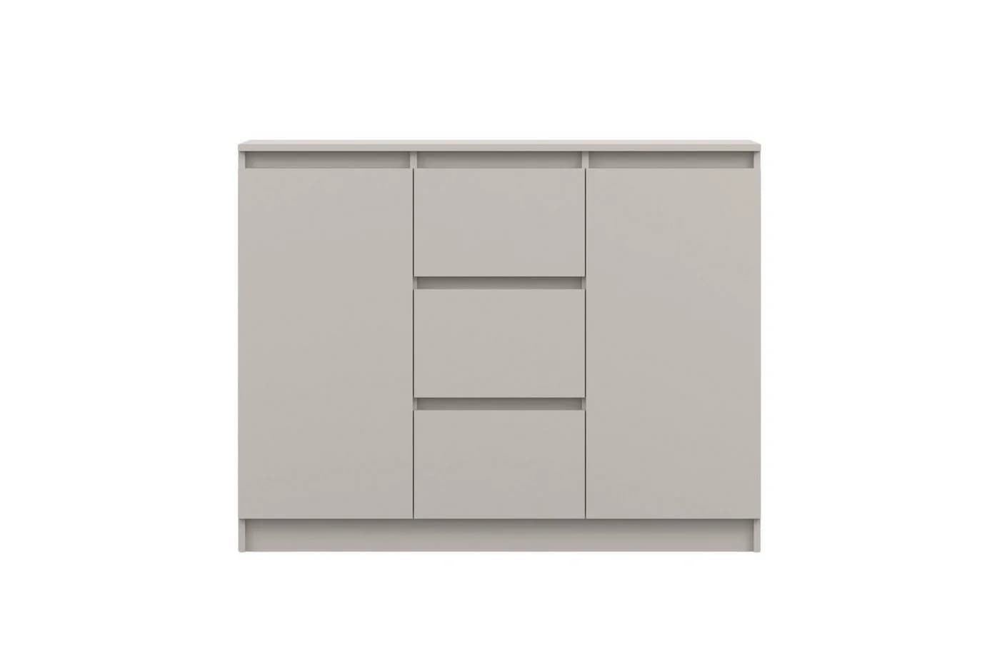 Deine Möbel 24 Kommode SIMO 04 Weiß Grifflos 120 cm - Bild 2