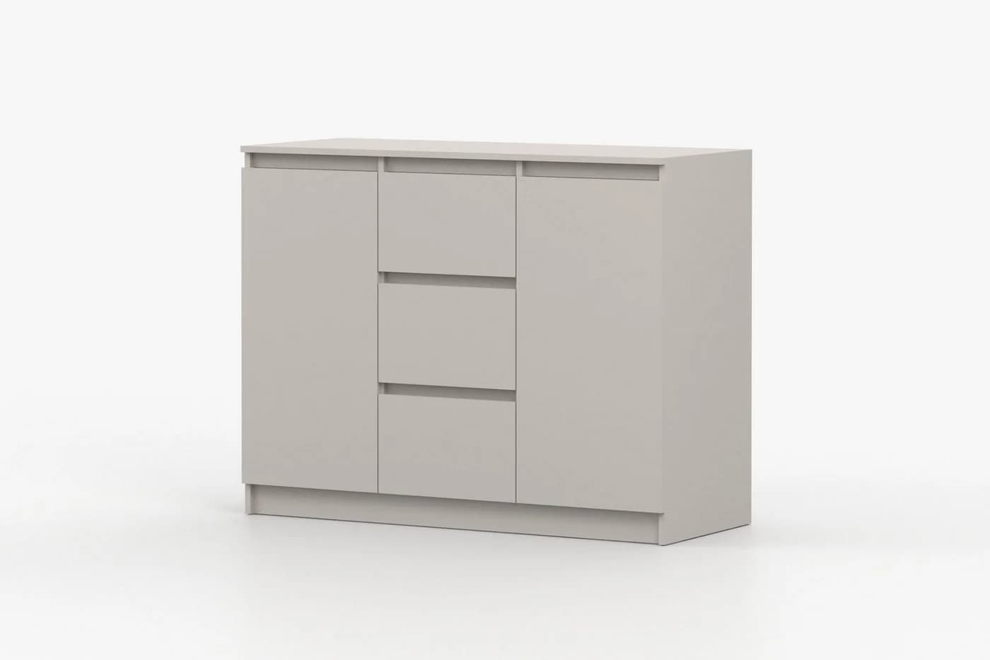 Deine Möbel 24 Kommode SIMO 04 Weiß Grifflos 120 cm - Bild 3