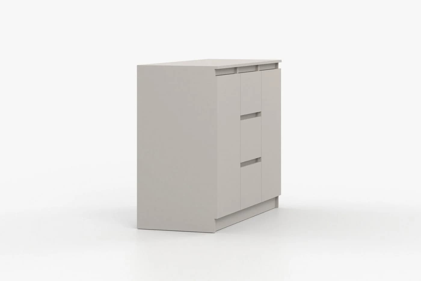 Deine Möbel 24 Kommode SIMO 04 Weiß Grifflos 120 cm - Bild 4