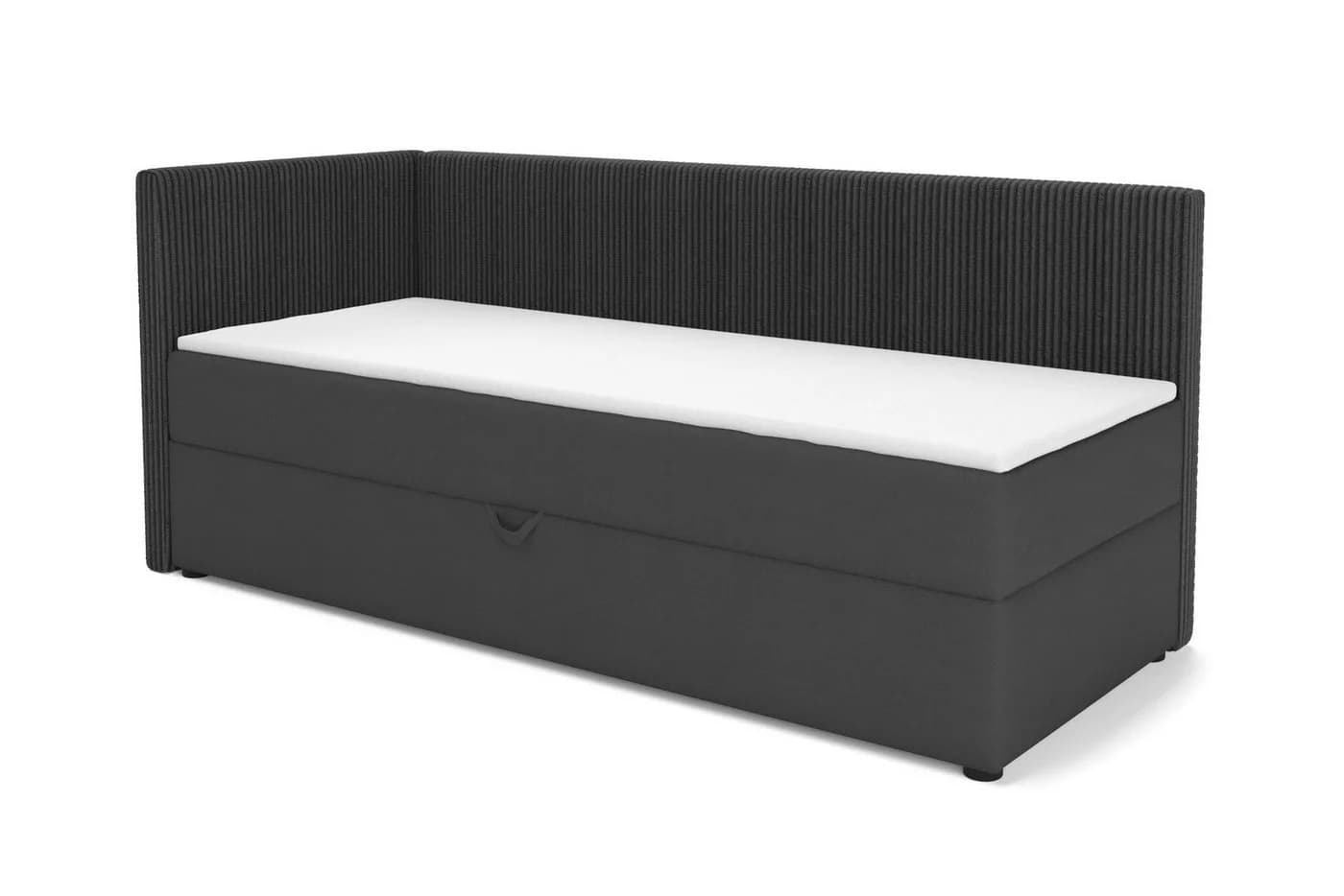 Deine Möbel 24 Boxspringbett RICO mit Bettkasten und Schlaffunktion Grau - Bild 2
