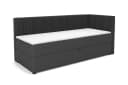Deine Möbel 24 Boxspringbett RICO mit Bettkasten und Schlaffunktion Grau Bild 2