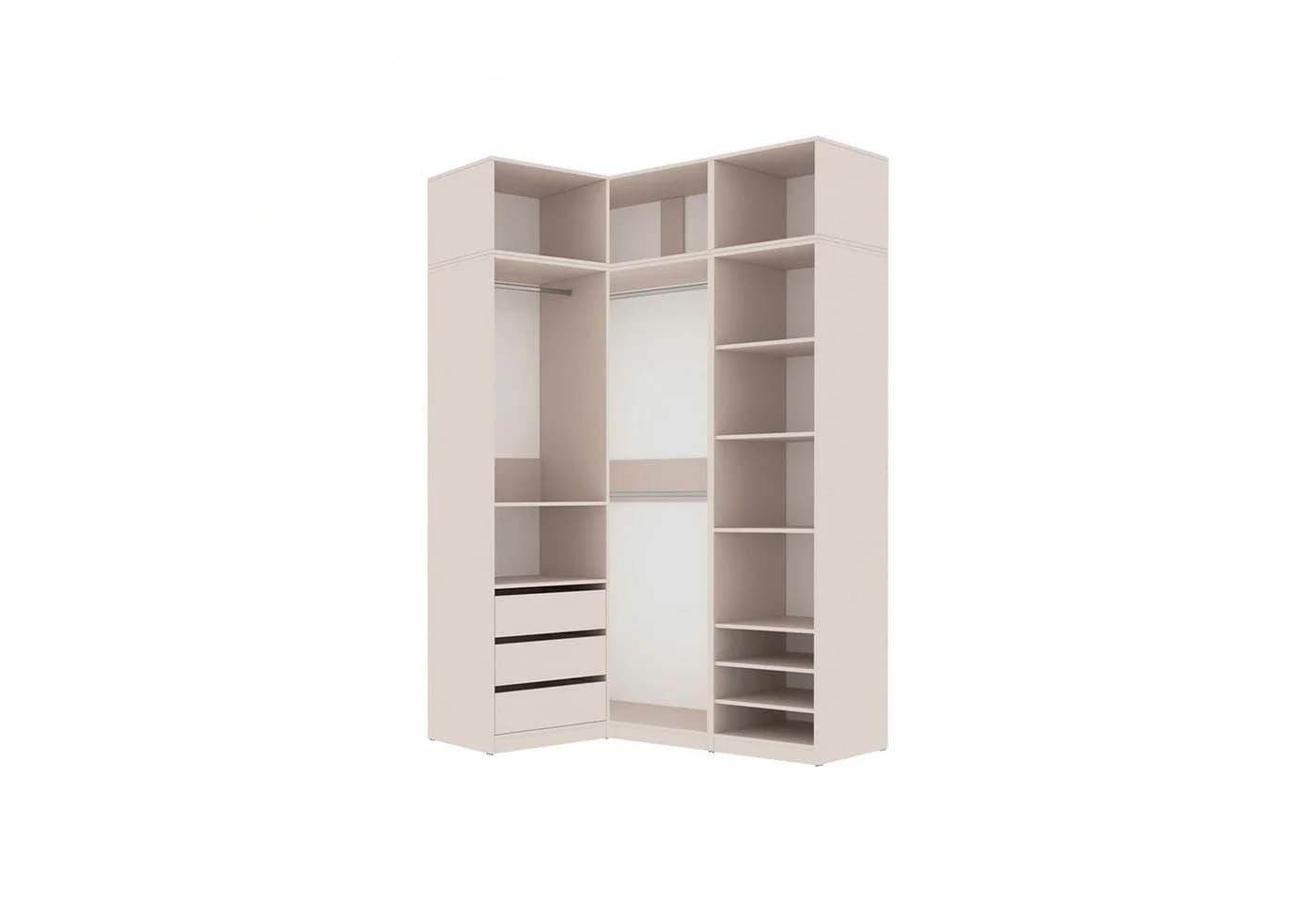 Marmex Möbel Mehrzweckschrank TRES SET J/N Beige/Grau - Bild 2