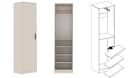 Marmex Möbel Mehrzweckschrank Grant G20 Soft-Close graubeige Bild 2