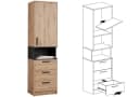 Marmex Möbel Schrank-Set GRANT SET 45A Eiche Artisan Soft-Close Bild 4