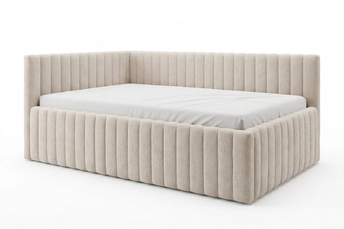 Deine Möbel 24 Polsterbett LUPO Beige mit Bettkasten - Bild 3
