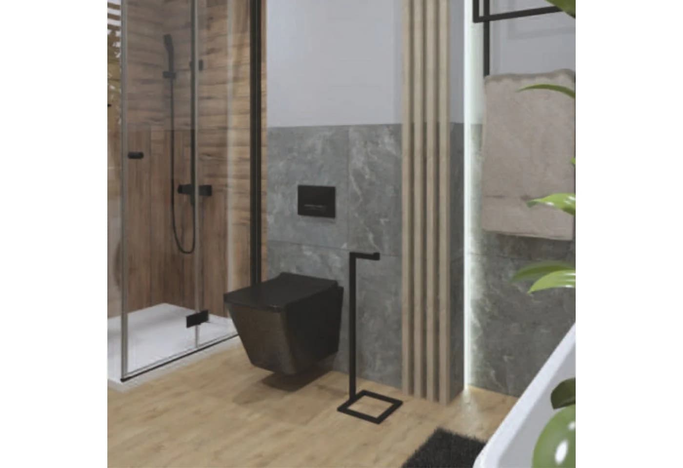 Toilettenpapierhalter SAMAR freistehend Metall