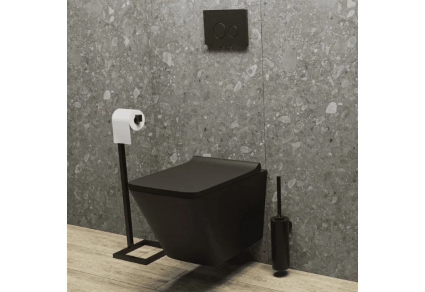 Toilettenpapierhalter SAMAR freistehend Metall - Bild 2