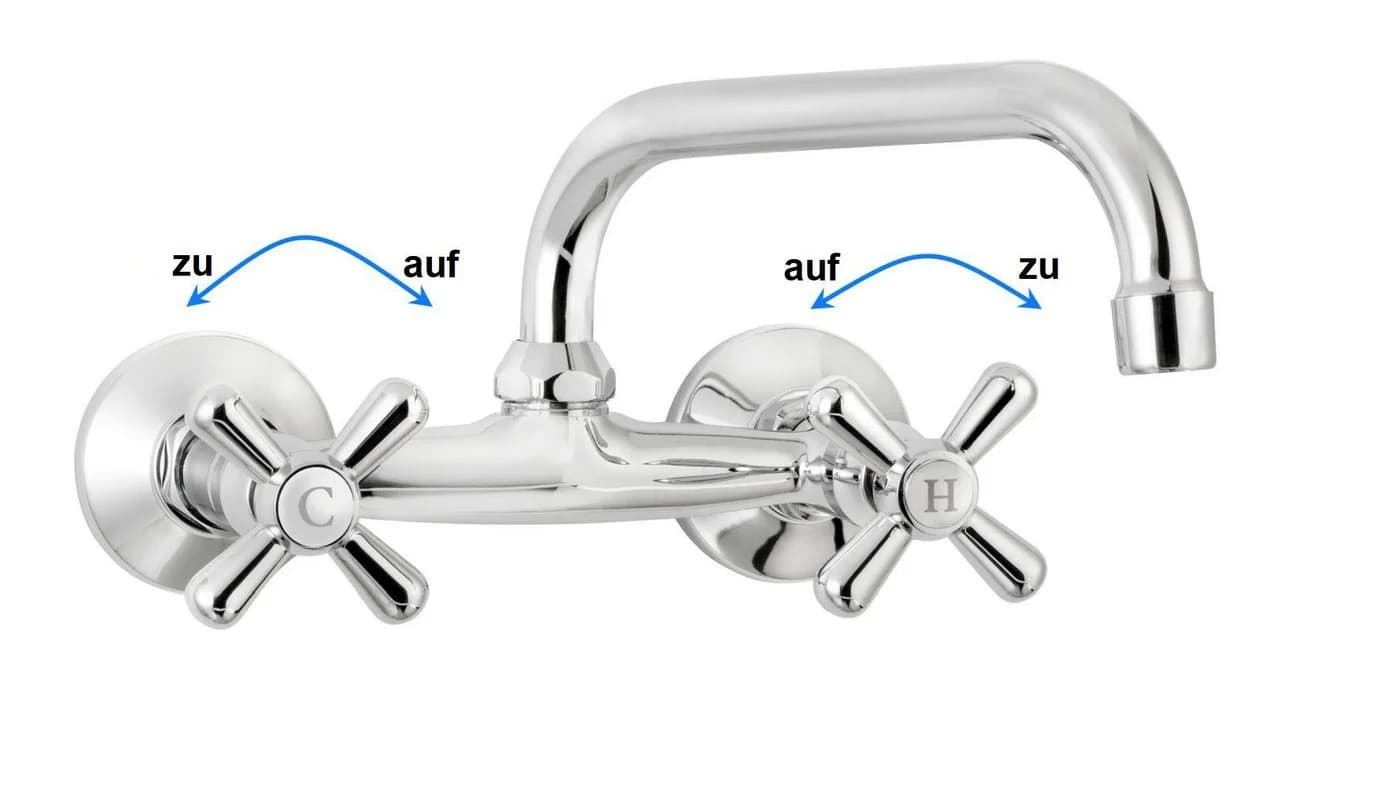 Deante Waschtischarmatur Symetrio Wandarmatur Chrom - Bild 4
