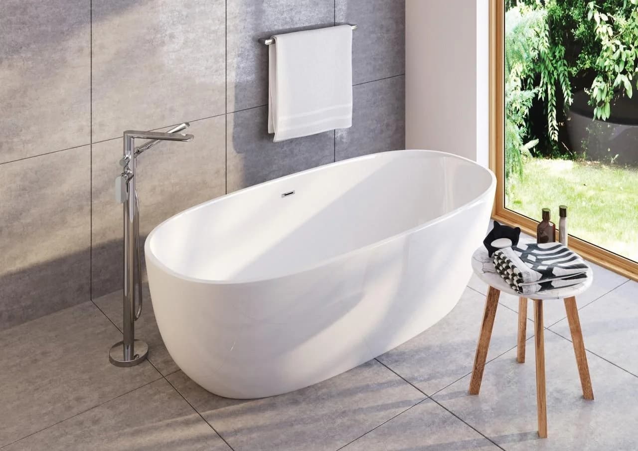 Neuesbad Serie 600 freistehende Acryl Badewanne