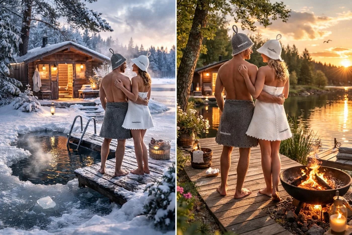 Aqua Speed Saunahut Filz M Damen Natürliche Isolierung - Bild 4