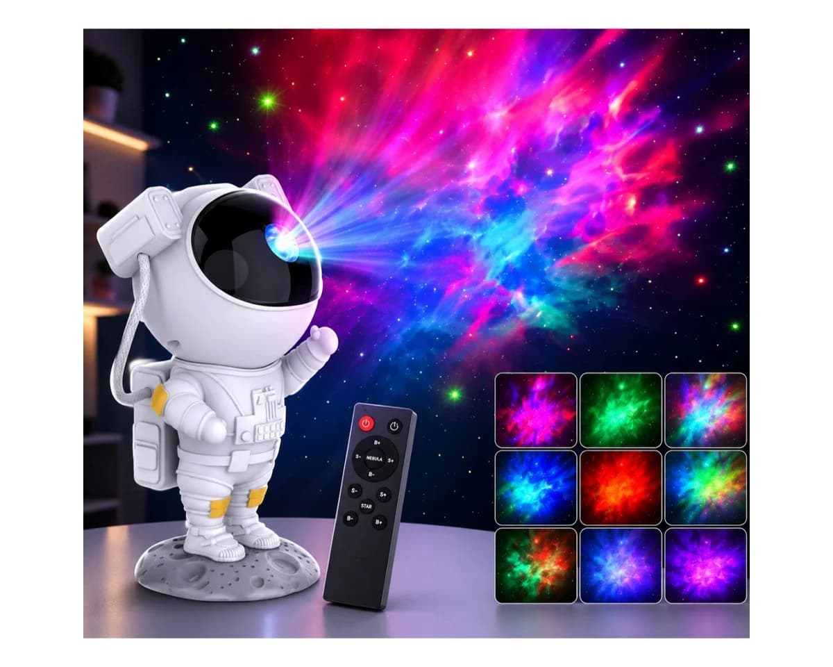 R2 Invest LED-Sternenhimmel Astronaut Projektor mit Nebeleffekt - Bild 4