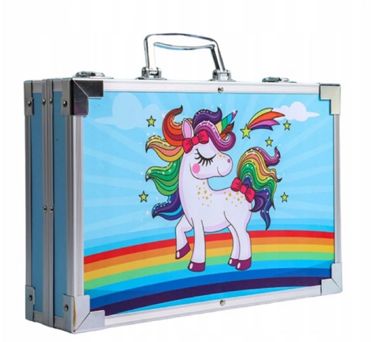 R2 Invest Kreativset Einhorn Kinder Malset 145-teilig Blau - Bild 3