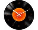R2 Invest Wanduhr Retro Schallplatte Schwarz/Orange 30 cm Bild 2