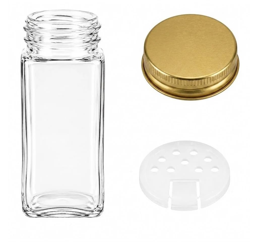 R2 Invest Gewürzglas Set 24-tlg. 120ml Glas mit Deckel - Bild 4